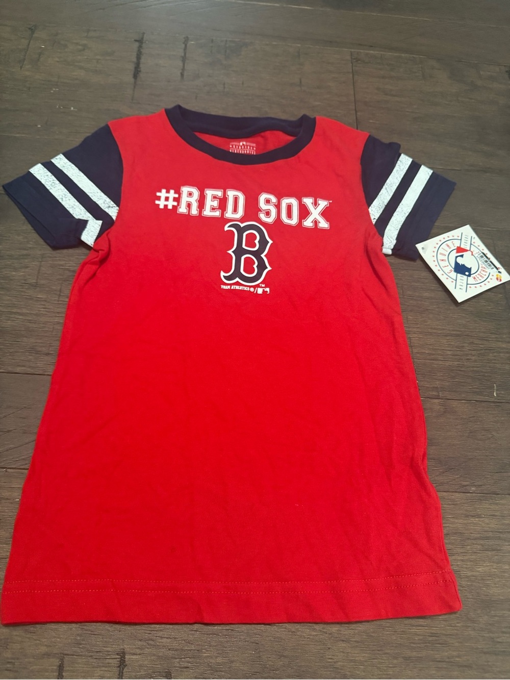 Boston Red Sox Kids' Red & Navy Short Sleeve Tee